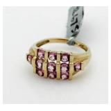 14kt Gold Pink Tourmaline Dinner Ring