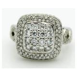 14kt Gold 2.10 ct Cushion Cut Diamond Ring