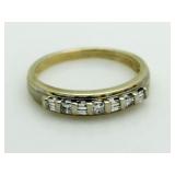 14kt Gold Baguette Diamond Ring