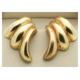 10kt Gold XX-Large Shell Earrings