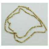 14kt Gold 18" Figaro Necklace