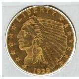 1929 BU $2.50 Gold Indian  *Rare