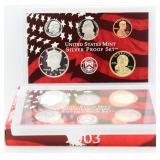 2003 US Mint Silver Proof Set