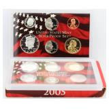 2005 US MInt Silver Proof Set