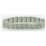 Panther Link 1.00 ct Diamond Tennis Bracelet