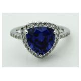 Trillion Cut 3.00 ct Tanzanite Solitaire Ring