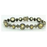 Quality 16.00 ct Yellow Sapphire Tennis Bracelet