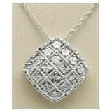 Cushion Cut Diamond DesignercPendant