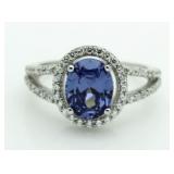 Oval 2.50 ct Tanzanite Designer Ring