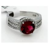 Brilliant 2.50 ct Ruby Solitaire Ring