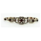 Vintage Style 9.84 ct Ruby Tennis Bracelet