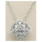 Cushion Cut Diamond Pendant