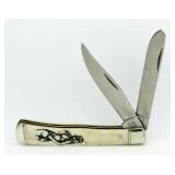 Rough Rider Bone Handle Pin Up Girl Knife