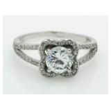 Brilliant 2.00 ct White Topaz Designer Ring