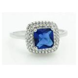 Cushion Cut 2.50 ct Sapphire Ring