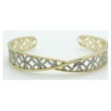 Diamond Accent Cuff Bracelet