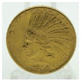 1914 Indian $10 Gold Piece