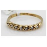 14kt Gold 1/5 ct Diamond Anniversary Band