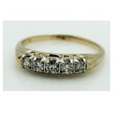 14kt Gold 1/4 ct Diamond Anniversary Ring