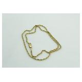 14kt Gold 16" Rope Necklace