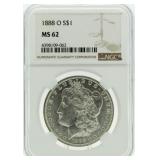 1888-O MS62 Morgan Silver Dollar *Better Date