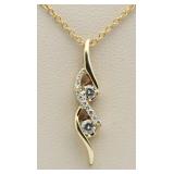 14kt Gold Brilliant Diamond Pendant