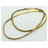 14kt Gold Twist 16" Necklace