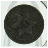 1851 Silver 3 Cent Piece *1st Year