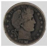 1894-O Barber Silver Half Dollar