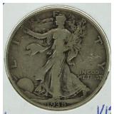 1938-D Walking Liberty Silver Half Dollar *KEY