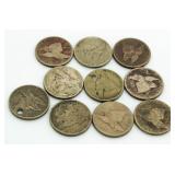 (10) Pre 1864 Indian Copper Nickel Cents