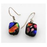 Gorgeous Black Opal Earrings