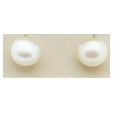 14Kt Gold Pearl Earrings