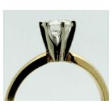 14kt Gold Brilliant 1/2 ct Diamond Solitaire Ring