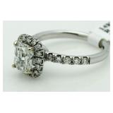 14kt Gold Radiant Cut 1.78 ct Diamond Ring