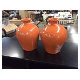 Smooth Orange Vases