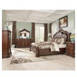 Ashley 705 Marble Top Queen Bedroom Suite