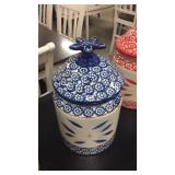 Temptations blue cookie jar