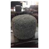 Ashley large accent poof ottoman