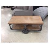 Ashley 500 Industrial Coffee Table On Wheels