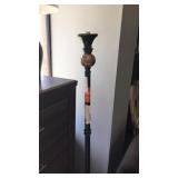 Marble pole lamp (needs shade) as-is