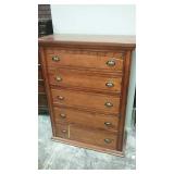 Brook Chesnut 5 drawer highboy chest