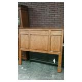 B354-57 Ashley oak stained headboard, queen