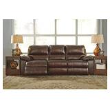 Ashley 513 Leather Power Reclining Sofa & Love