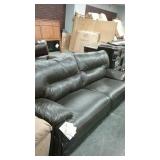 Ashley 2 cushion top grain leather power sofa