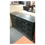 Brook Black Solid Wood Dresser