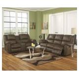 Ashley 327 Quarterback Reclining Sofa & Love Seat