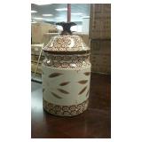 Temptations cookie jar, brown