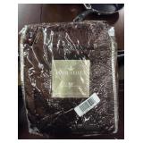 Royal Velvet Brown Curtain Scarf