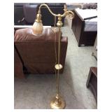 Antique Gold Colored Metal Floor Lamp